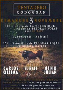 Dimanche 3 novembre - Tentadero