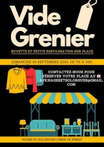 Dimanche 29 sept. de 7h à 16h : Vide-greniers organisé par l'A.P.E.