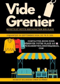 Vide-greniers le 29 septembre de 7h à 16h (APE)