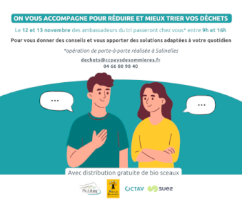 ON VOUS ACCOMPAGNE POUR RÉDUIRE ET MIEUX TRIER VOS DÉCHETS