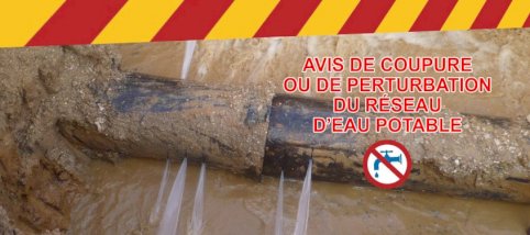 Incident reseau eau potable .