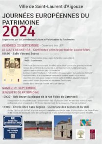 JOURNÉE EUROPÉENNES DU PATRIMOINE 2024