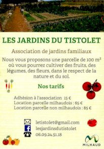 LES JARDINS DU TISTOLET : JARDINS FAMILIAUX