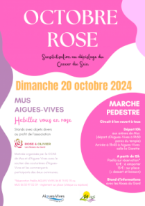 Marche pédestre & Paëlla pour Octobre Rose !