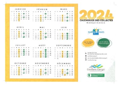 CALENDRIER DES COLLECTES 2024