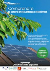 Atelier rénov'Occitanie Lundi 16 Septembre à 17h30 à Combas