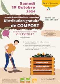 Distribution gratuite de compost à Villevieille