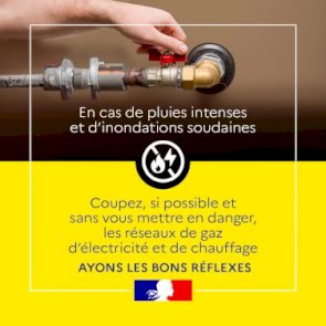 #PluieInondation | Ayons les bons réflexes ! 