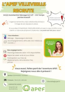 OFFRE D'EMPLOI APEF Villevieille