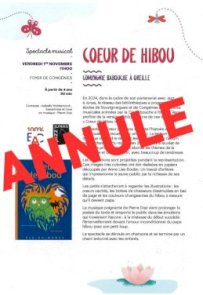 Annulation spectacle Congénies