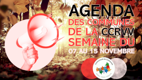 Agenda des communes CCRVV du 07 au 15 Novembre 2024