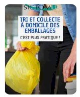 RAPPEL DÉPÔT DES SACS JAUNES UNIQUEMENT LES JEUDIS SOIRS ET SUR LA VOIE PUBLIQUE