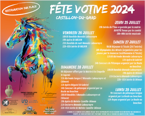 FÊTE VOTIVE  CASTILLON DU GARD (1/1)