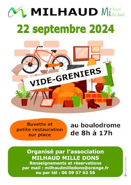 MILHAUD MILLE DONS : VIDE GRENIER (1/1)