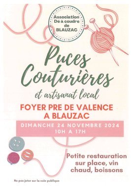 PUCES COUTURIERES ET ARTISANAT LOCAL - Dimanche 24 novembre (1/1)