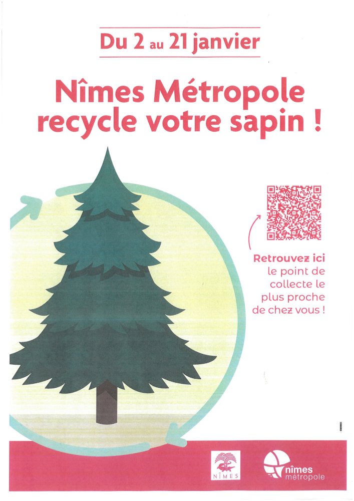 Après les fêtes : Déposez votre sapin de Noël dans les parcs à sapins et  offrez-lui une 2e vie ! - Nîmes Métropole