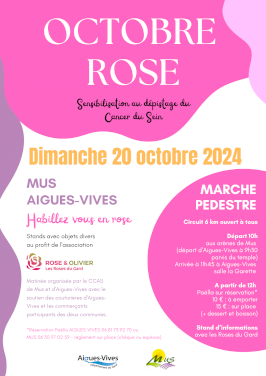 Marche pédestre & Paëlla pour Octobre Rose ! (1/1)