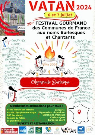 20ème Festival Gourmand des communes de France aux noms Burlesques et Chantants