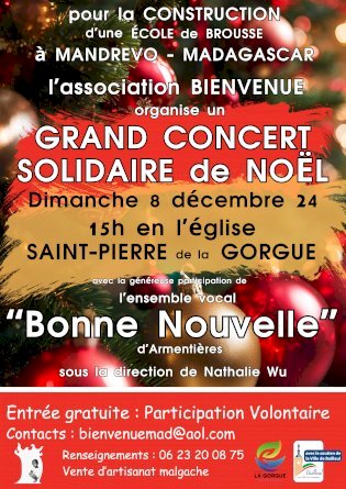 Concert Solidaire de Noël - Ensemble vocal  