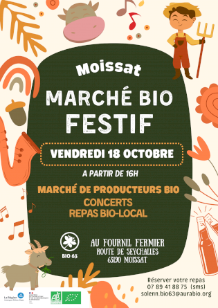 Marché bio festif de Moissat